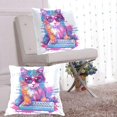thumbnail image 6 of Cartoon Cat with Keyboard Throw Pillow Covers Pillowcases 20 x 20 Inch Home Decor 2 Packs for Bedroom Sofa, 6 of 6