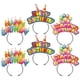 thumbnail image 1 of Gorros para fiesta de cumpleaños KKBES, diademas de feliz cumpleaños, paquete de 24, 1 of 9