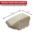 thumbnail image 3 of KBH Center Console Lid Armrest Cover for 2011-2020 Dodge Durango & Jeep Grand Cherokee, Leather Skin Upholstery Replacement for Car Accessories Interior, Beige, 3 of 6