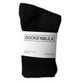 thumbnail image 2 of SOCKS'NBULK 60 Pairs of Kids Crew Socks, Soft Sports Socks In Bulk Packs, (Black), 2 of 3