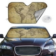 thumbnail image 2 of Balery Vintage World Map Print Car Windshield Sun Shade,Windshield Sunshade for Car Pickup Truck SUV Accessories-Medium, 2 of 7