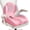 Pink, variant on Ergonomic Memory Foam Seat Cushion, 2-in-1 Lumbar Support Pillow for Office Chair, Car Seat, Wheelchair, Tailbone and Back Comfort