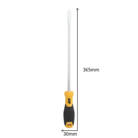 

Slotted Torpedo Handle Screwdriver Various Sizes Are Available Official Authorization Hand Tools Black and Yellow 8X250mm
