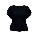 thumbnail image 1 of GEORGE G BLUSA CR MC CORRUGADA SMOCK CINTURA, 1 of 4