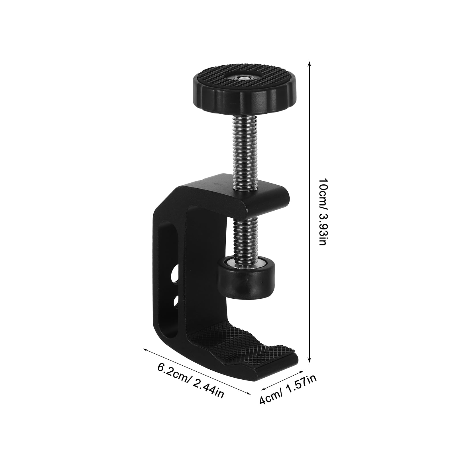HEMOTON Black Heavy Duty C Clamps with Excellent Workmanship for Home Use Made of Aluminum 2Pcs