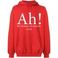 thumbnail image 2 of OXI Hoodie Sweatshirt - Ah The Element of Surprise, Basic Casual Hoodie for Men's and Women Fleece Hoodie Long Sleeve - Red 2X-Large, 2 of 3