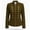 x985/Brown, variant on Women's Military Jacket Zip Up Pockets Stand Collar Formal Work Coats Slim Fit Long Sleeve Cropped Blazers, S-3XL