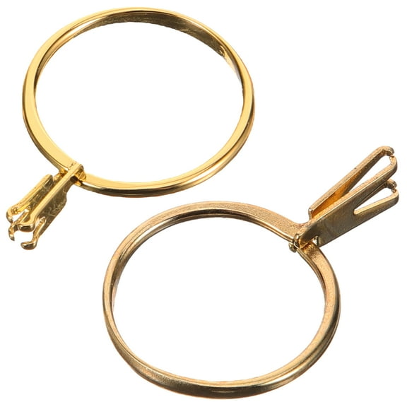 WHAMVOX Golden Metal Ring Holder for Storage with Exquisite Craftsmanship and Stability 2 Pieces