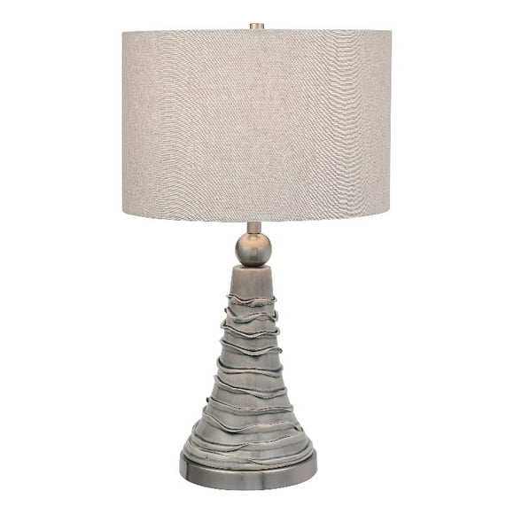 Uttermost 1-Light Lampe de Table en Céramique Côtière et Fer en Gris Colombe