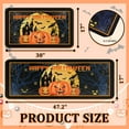 thumbnail image 3 of Halloween Kitchen Rugs Set of 2, Halloween Decorations Non Slip Backing Halloween Kitchen Mats for Floor Holiday Rug Halloween Decor for Home Party Gifts (Happy Halloween, 17"x47.2"+17"x30"), 3 of 6