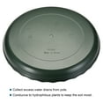 thumbnail image 3 of Unique Bargains 14' Plastic Wave Round Plant Pot Saucer Flower Drip Tray, Green 6 Pack, 3 of 5