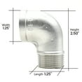 thumbnail image 6 of Thrifco Plumbing 8917044 1-1/4 90 Street Elbow Stainless Steel, 6 of 6