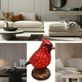 thumbnail image 5 of Sheremart Cardinal Lamp, Fanyil Cardinal Lamp, Handmade Stained Glass Red Bird Accent Night Light, for Bedside Livingroom Bedroom Home Decoration (1PC), 5 of 6