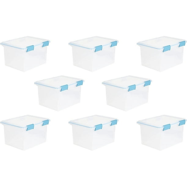 Sterilite Large 32 Quart Multipurpose Clear Plastic Storage Container