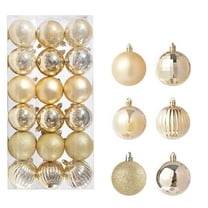 Christmas Tree Ornaments Set Shatterproof Holiday Ornaments Balls For Xmas Decorations(1.18"-2.36")