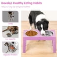 thumbnail image 4 of Cuencos elevados para perros XiAz de acero inoxidable de raza grande, 5 alturas, 4 of 8