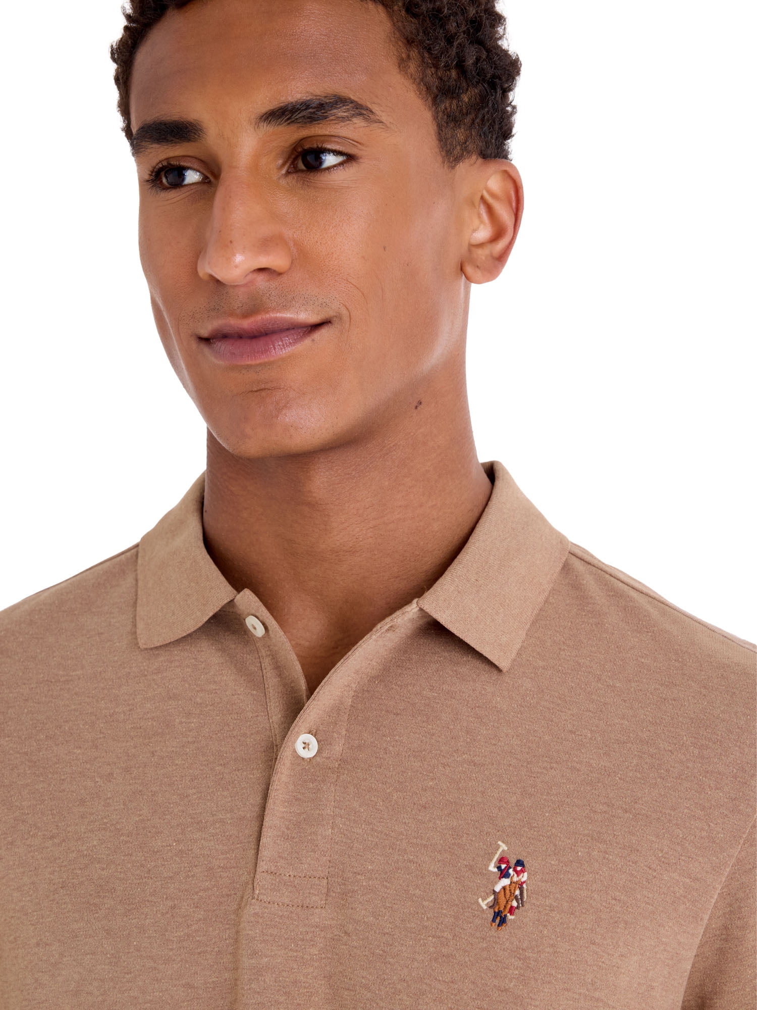 U.S. Polo Assn. Men's Long Sleeve Interlock Polo