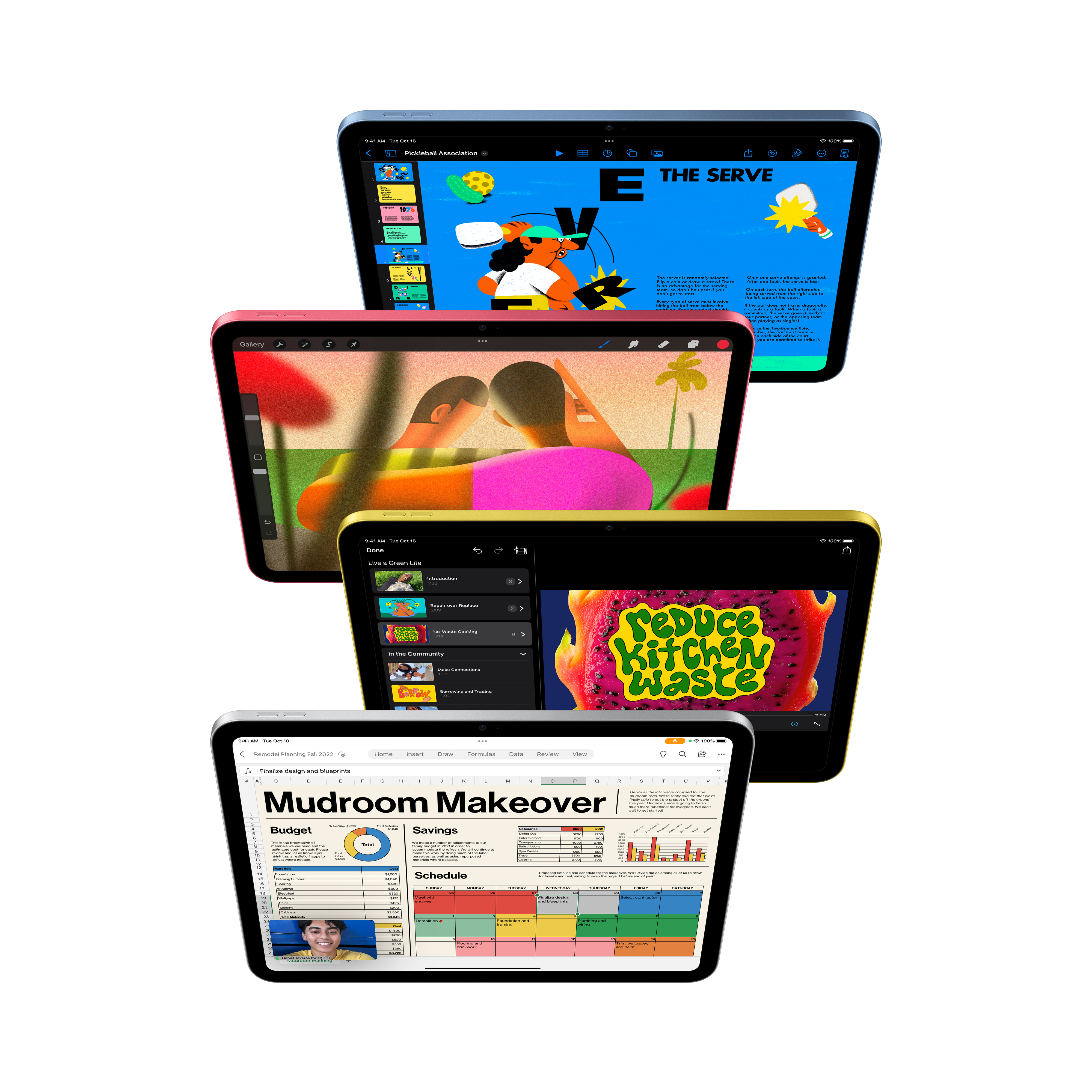 2022 Apple 10.9-inch iPad (Wi-Fi, 64GB) - Yellow (10th Generation) - image 3 of 8