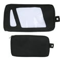 10in Black Surfboard Surfing Fin Storage Bag Durable Canvas Handbag