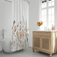 thumbnail image 2 of Floral Shower Curtain, Beige Pink Blush Flower Bahmroom Shower Curtains,Watercolor White Poppy Flowers Bath Curtain Sets with 12 Hooks 72x72in,Waterproof Fabric\u2026, 2 of 6