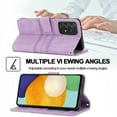 thumbnail image 3 of Feishell Galaxy A53 5G Case with Credit Cards Holder, Wallet Magnetic Crossbody Shoulder Strap Flip Stand Purse Premium PU Leather Cover For Samsung Galaxy A53 5G, Lightpurple, 3 of 9