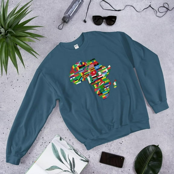 African Flags Unisex Crewneck Sweatshirt