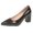 Black, variant on Women's Dating Slip On Pointed Toe Dress Solid Block Mid Heel Pumps Shoes 2.5 Inch