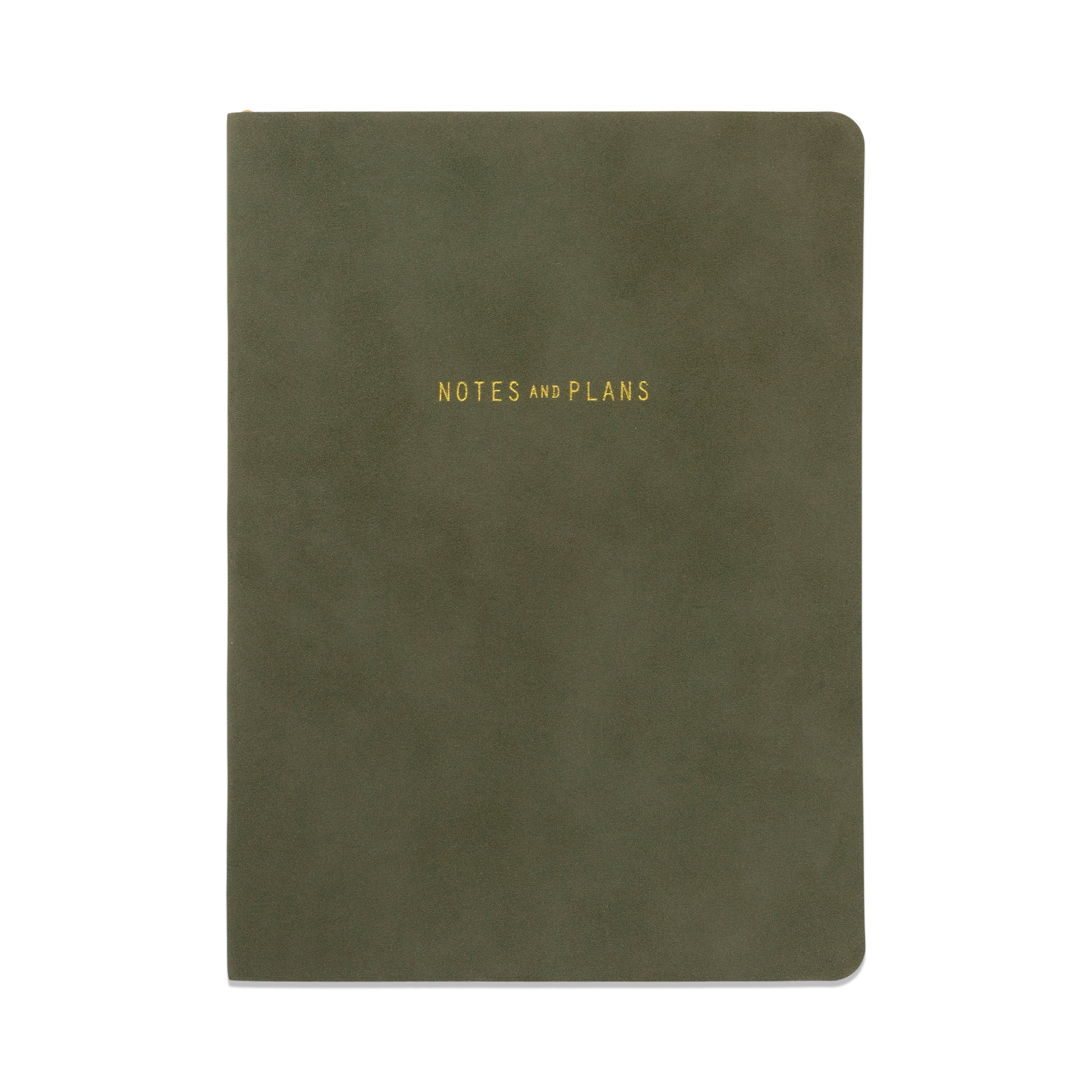 Pen + Gear Flex Suede Journal, Olive, 5.75" x 8" x 0.5", 192 Lined Pages, 96 Sheets