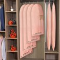 thumbnail image 4 of Hanging Garment Bags Suit Bags(Set of 10)Dust Cover Breathable Dress Bag for Closet Clothes Storage or Travel- Pink 24' x 55' pink 24x55 pink 24x55, 4 of 4