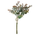 thumbnail image 2 of Artificial Plant Leaf Bouquet Fake Plant Bundle leaf bouquet simulation Home Office Plastic Greenery Decoration, Grey, 2 of 7