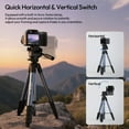 thumbnail image 5 of Ulanzi TT39 Aluminum Travel Tripod with Phone Clamp, Adjustable Camera Tripod Stand with Arca-Swiss Quick Release Head for DSLR, Mirrorless Cameras & Smartphones, 5 of 18