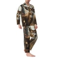 thumbnail image 2 of Balery American Wildlife Deer Forest Pijama para Hombre de Dos Piezas con Manga Larga, Conjunto de Dormir y Descanso Suave con Bolsillos-X-Large, 2 of 7