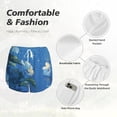 thumbnail image 6 of Lsque Hibiscus Flowers Calm Water Printed Women's Running Shorts with Liner Pockets,Elastic Quick Dry Workout Athletic Gym Yoga Shorts,Womens High Waist Shorts-Large, 6 of 9