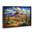 thumbnail image 2 of Stupell Industries Southwestern Majestic Saguaro Desert Landscape Black Floating Frame Canvas Art, 31 x 21, by Creative Studio, 2 of 8