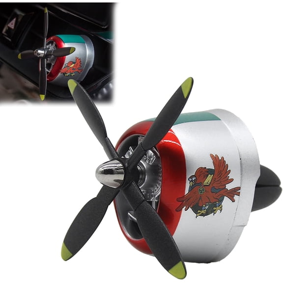 P-40 Fighter Car Air Vent Decoration, P-40 Warhawk Creative Propeller Car Decor Air Freshener, Aircraft Dashboard Ornament for Auto Interior Decor (P47-B)