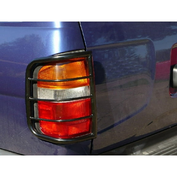 Black Horse Tail Light Guards Black Compatible with 1996-2004 Nissan Pathfinder-7NE15A
