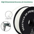 thumbnail image 4 of ABS 3D Printer Filament, Geeetech 1.75mm ABS Filament, 1KG Spool, White, 4 of 6