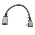 thumbnail image 2 of HD Multimedia Interface Adapter Cable, 18Gbps Transmission Slim Design 4K 60Hz Widely Compatible HD Multimedia Interface Cable Male To Female  for PC Straight,Left,Right, 2 of 7