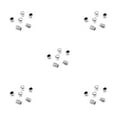 thumbnail image 3 of Wweixi 5 Pieces Guitar Switch Tip 5-Way Wear-resistant Round Cross-section Sturdy Detachable Toggle Knob Caps Chrome Color 5Set, 3 of 6