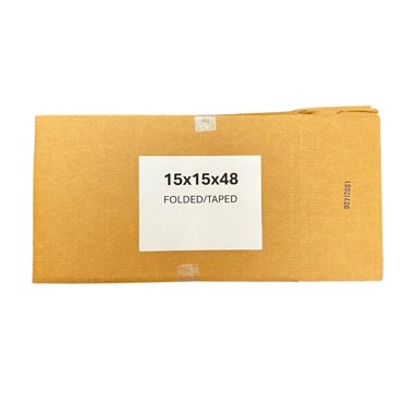 U-Line 15x15x48 Tall Corrugated Cardboard Box – 200 Lb Test, Single Wall, Kraft, Model S-4720