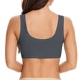 thumbnail image 4 of HOWPAY Push Up Bras For Women No Underwire Wireless Full Coverage Adjustable Straps Stretch Bralettes With Support Comfortable Soft T-Shirt Bra Grey XXXXXXXL, 4 of 4
