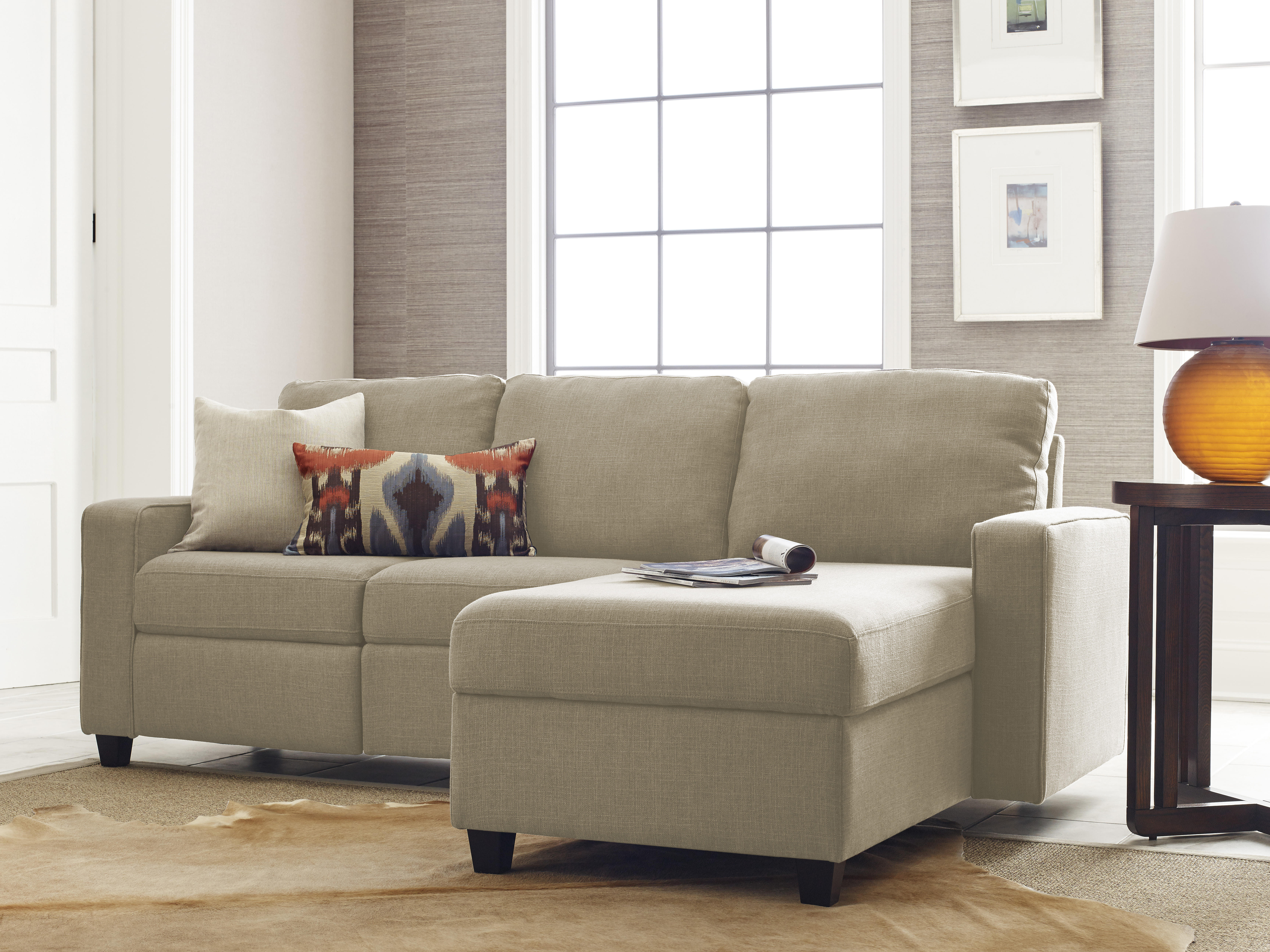 Serta Palisades Reclining Sectional with Right Storage Chaise - Oatmeal - image 3 of 9