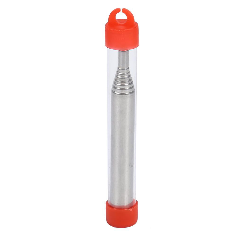 Red Outdoor Folding Stainless Steel Blow Fire Tube Retractable Blowpipes L&6 