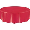 Way to Celebrate Round Plastic Tablecover, Ravishing Red