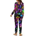 thumbnail image 5 of DISNIMO Mushroom Butterfly Printed Women's Pajama Sets 2 Piece Pj Sets Long Sleeve Lounge Set Fashion Sleepwear Nightweight with Long Pants (Available in Plus Size), M, 5 of 7