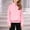 Pink, variant on Swuxness Girls' Long Sleeve Sweatshirts, Toddler Fall Tops, Children's Solid Color Half Zip Stand Collar Pullover Sweatshirt with Thumb Holes Tops Black, 5-6 Years