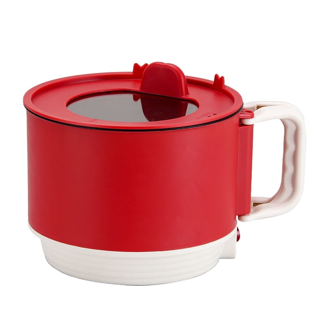 Mini Electric Cooking Pot with Foldable Handle, Quick Heating Ideal for Home Kitchen, Portable Cooking Pot for Soups, Stews, Noodles