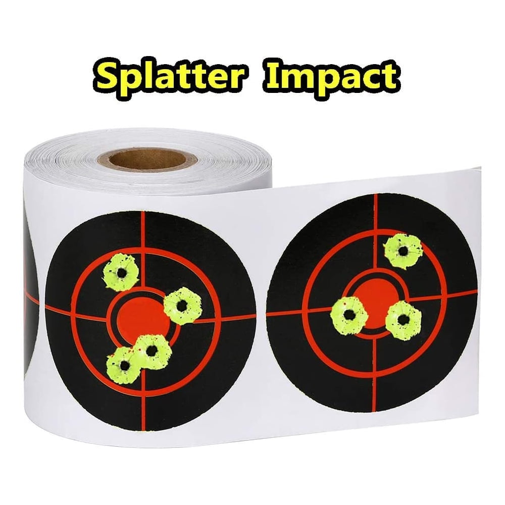 250pcs/Roll 3'' Shooting Target Self Adhesive Hunting Range Target Sticker 