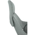 thumbnail image 4 of Hanover Bowen 17.25-22" Gas Lift, Wheeled Office Chair in Gray, 4 of 10