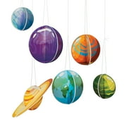 God'S Galaxy Vbs Hanging Planets - Party Decor - 6 Pieces